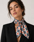 bold geometric silk scarf
