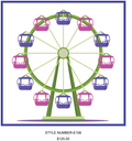 The Ferris Wheel – Whimsy in Purple, Pink & Green | The Silk Box