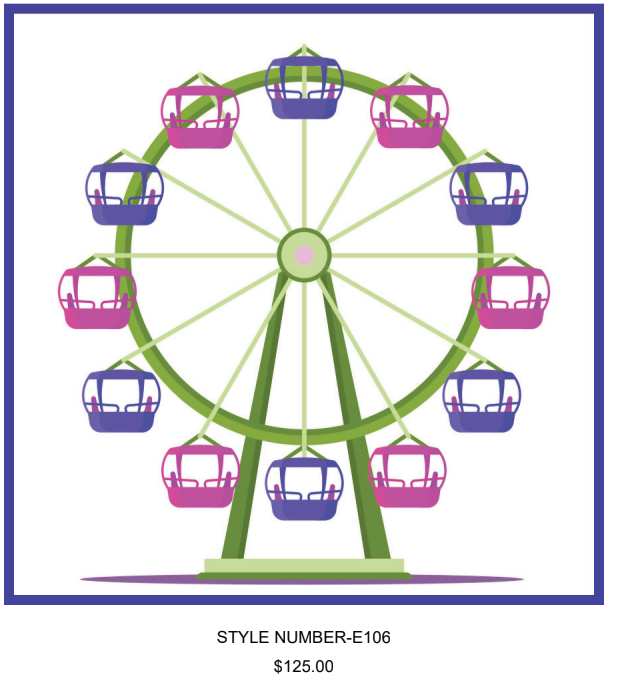 The Ferris Wheel – Whimsy in Purple, Pink & Green | The Silk Box