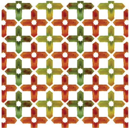 Moorish lattice silk scarf