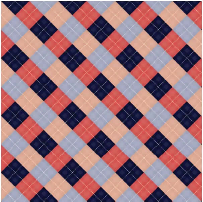 Argyle pattern silk scarf geometric design detail